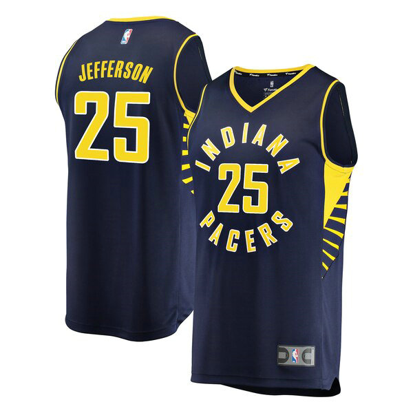 Maillot Indiana Pacers Homme Al Jefferson 25 Icon Edition Bleu marin